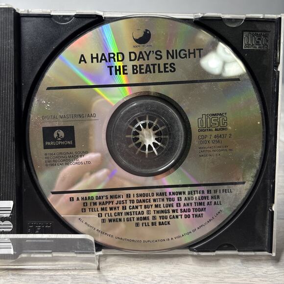 The Beatles – A Hard Day’s Night CD 1987 Parlophone Stereo UK Press Classic Rock - Picture 4 of 5